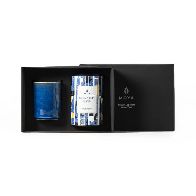 Moya-blatttee-genmaicha-organischer-becher-kaze-set
