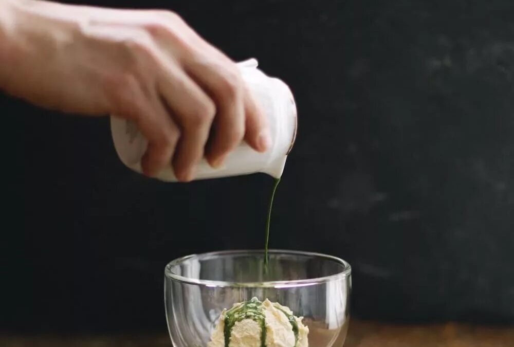 Matcha affogato