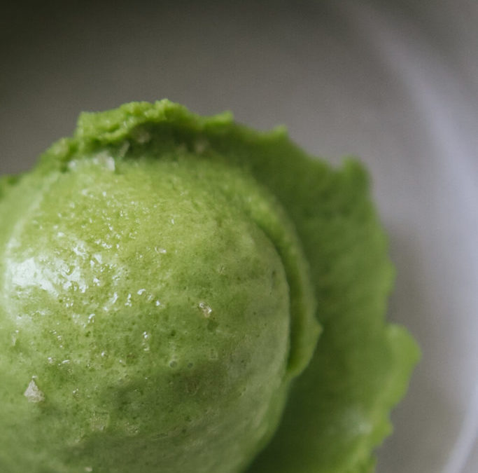 Vegan matcha ice cream